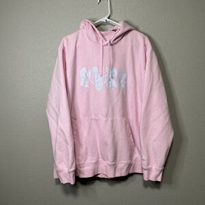 Nike Sportswear Pink Graphic Logo Pullover Hoodie XXL Streetwear Sweatshirt